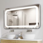 Loretta RVS LED spiegel Loretta RVS LED spiegel