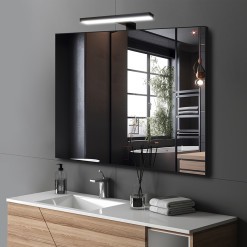 alu 008 + Consol 01 Black spiegel