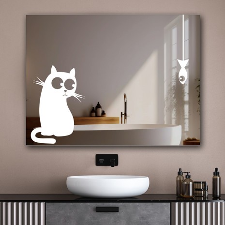 Cat&Fish LED spiegel