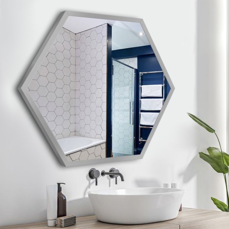 Hexagon Alu H spiegel