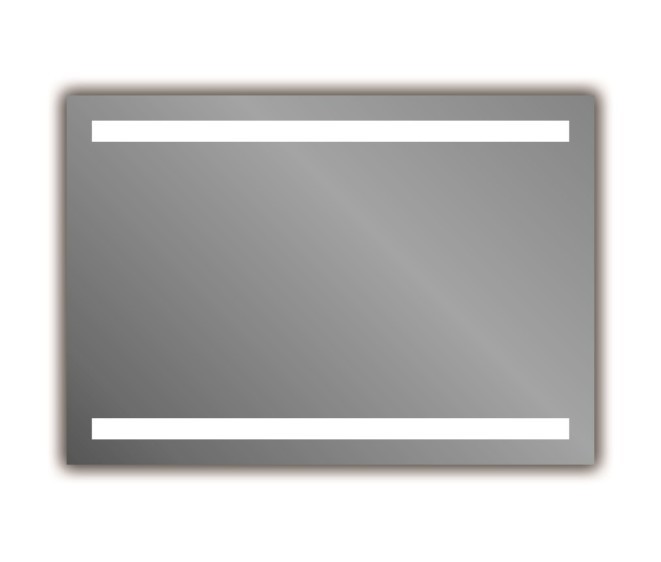 Natalina 80x76 verwarmingselement + witte contourverlichting + ingebouwde spiegel 5X + klok - Foto 4