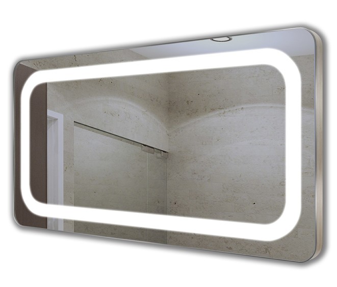 Loretta RVS LED spiegel - Foto 1 Loretta RVS LED spiegel - Foto 1