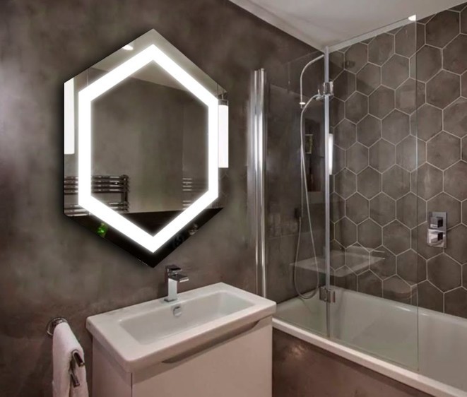 Hexagon LED LED spiegel - Foto 3 Hexagon LED LED spiegel - Foto 3