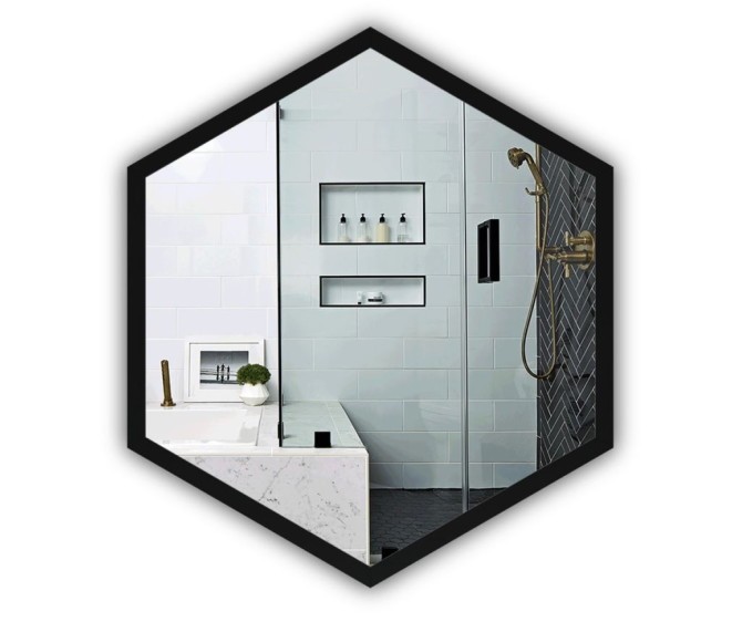 Hexagon Alu Black spiegel - Foto 1