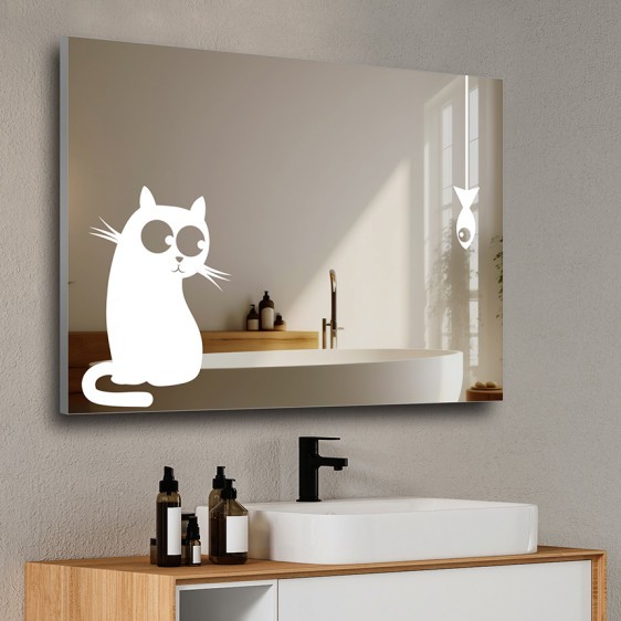 Cat&Fish LED spiegel - Foto 6