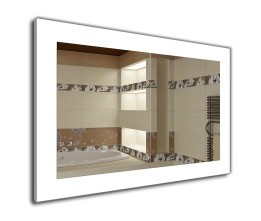 Norma 70x160 Witte verlichting aan de boven en onderkant