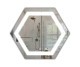 Hexagon H LED LED spiegel